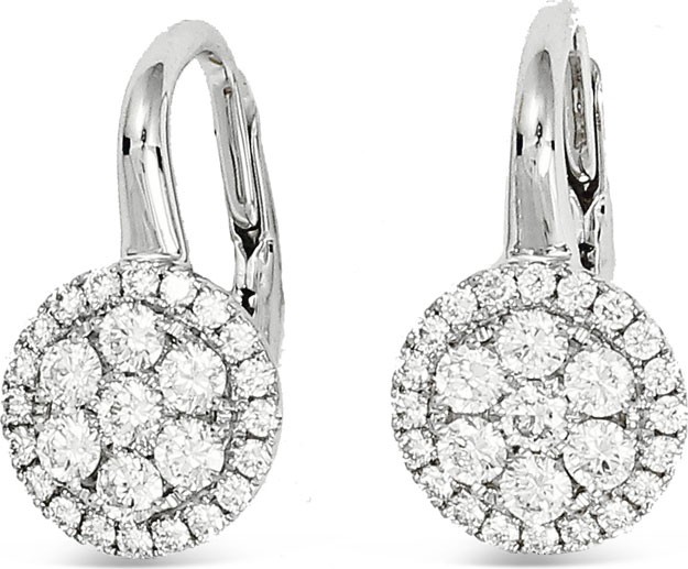 Frederic Sage Rirenze 18k White Gold Small Diamond Earrings
