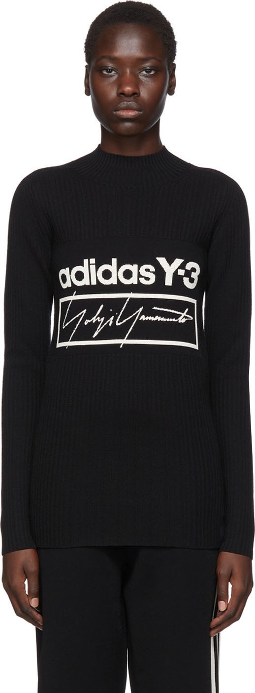 Y-3 Black Tech Knit Turtleneck