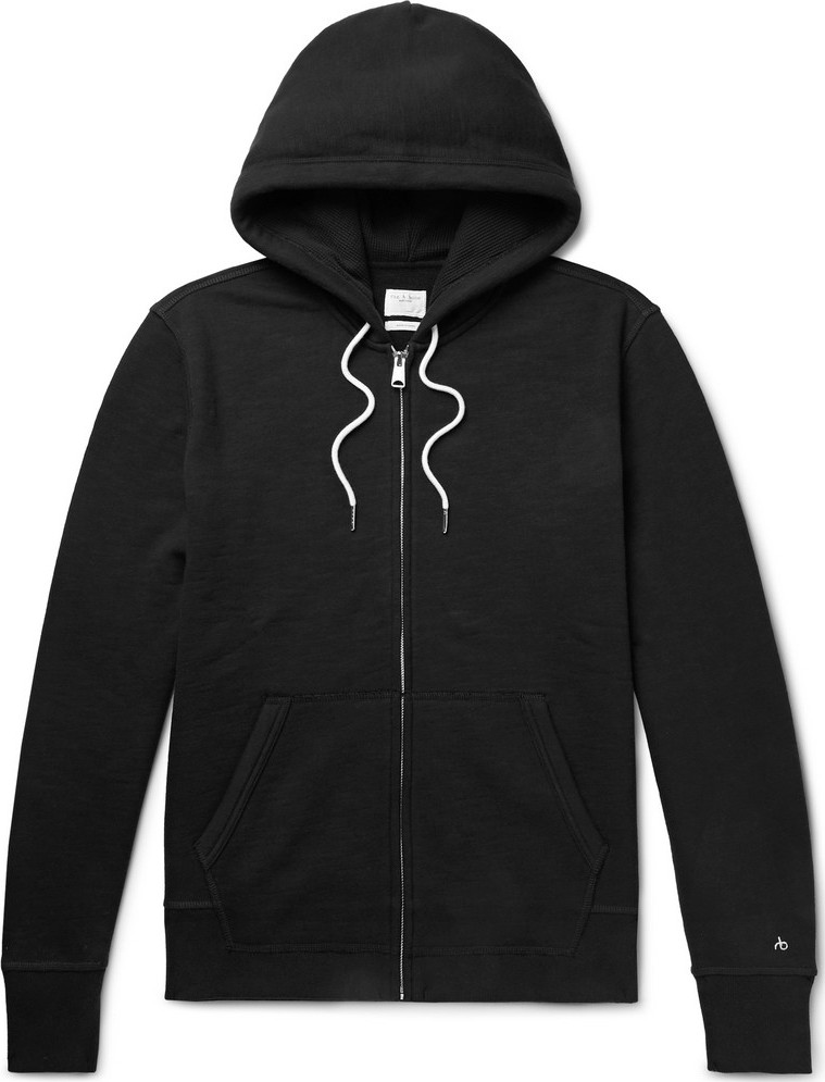 Rag & Bone Loopback Cotton-Jersey Hoodie