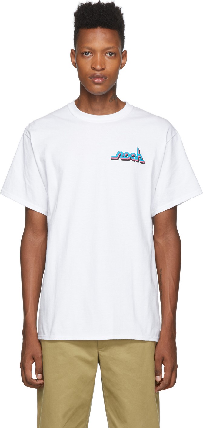 Noah NYC White Connected Logo T-Shirt