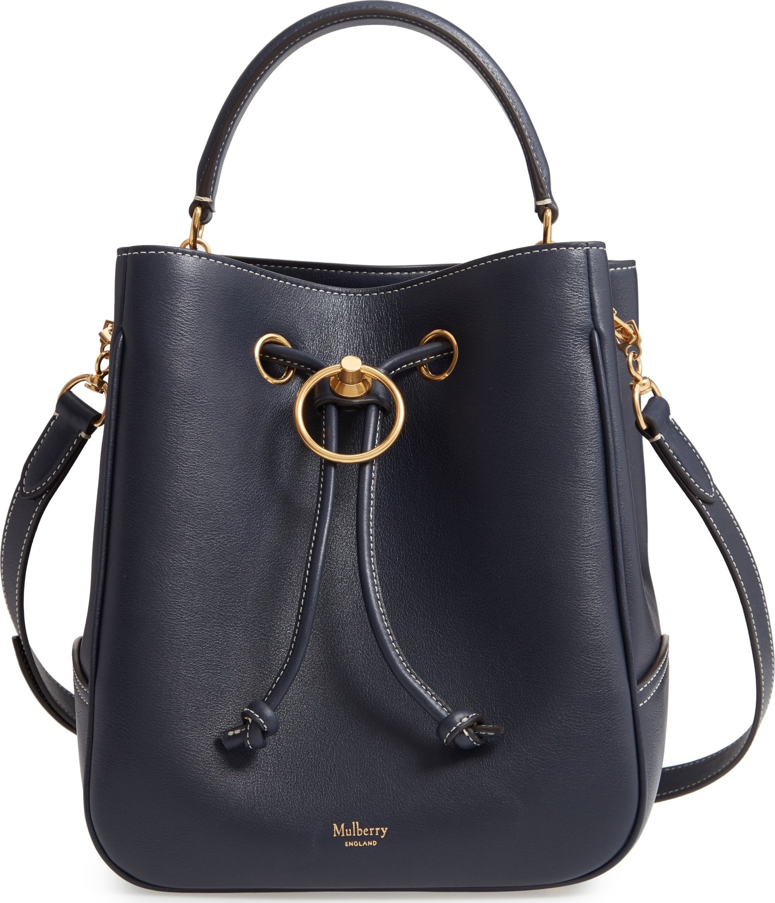 Mulberry Hampstead Silky Calfskin Leather Bucket Bag