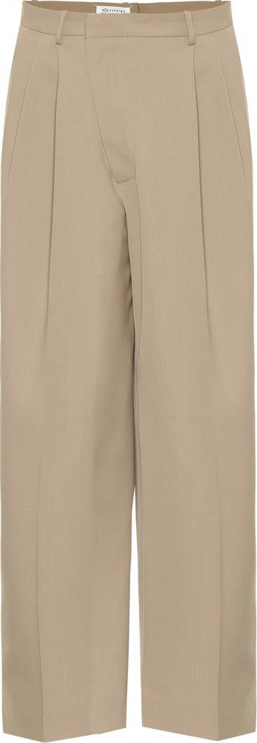Maison Margiela Wool-blend wide-leg pants