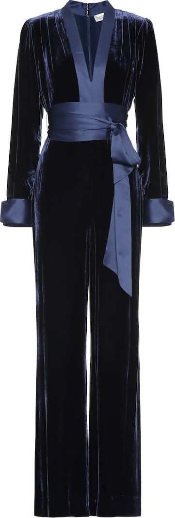 DIANE von FURSTENBERG Velvet jumpsuit