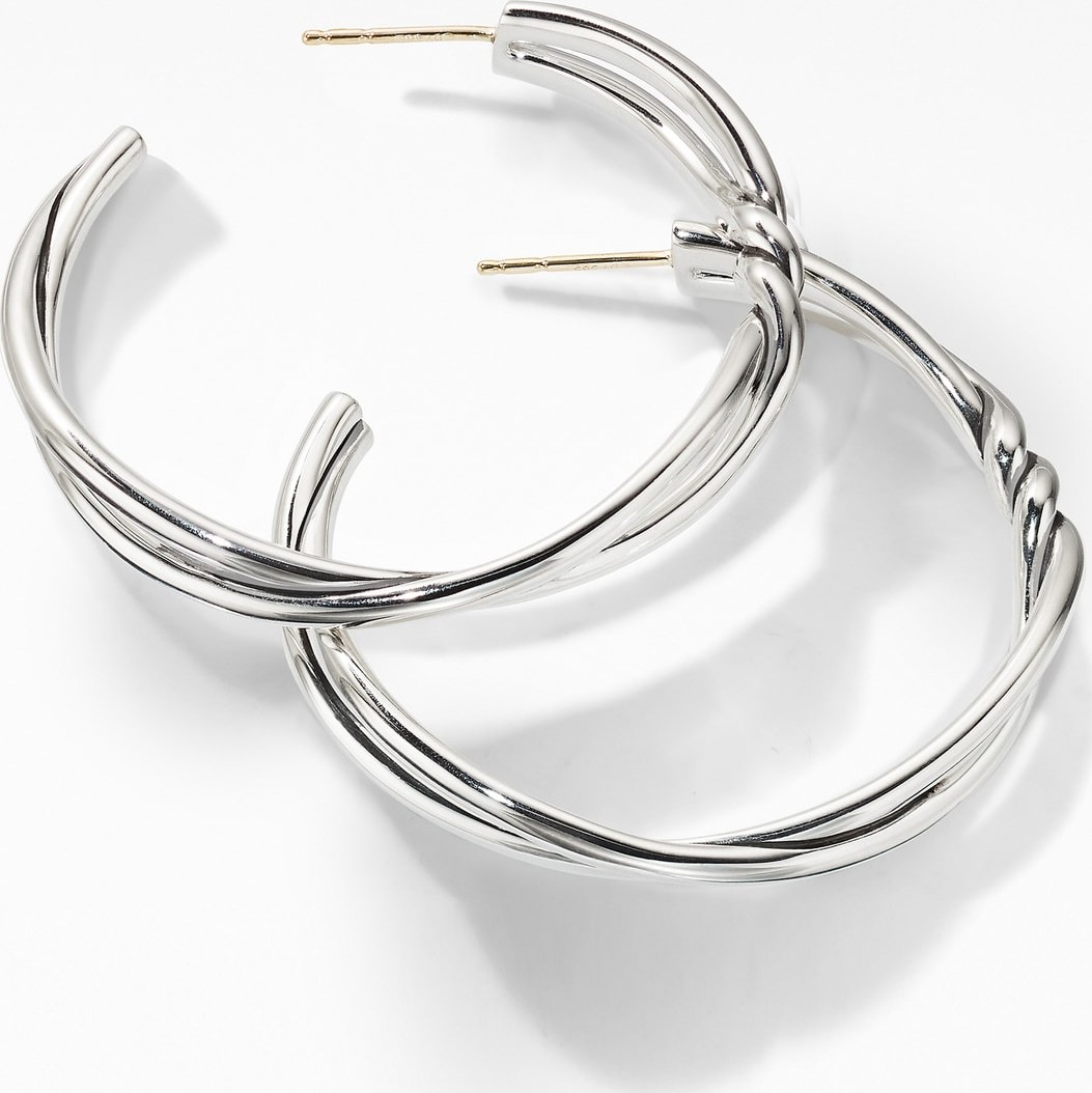 David Yurman Continuance Large Hoop Earrings
