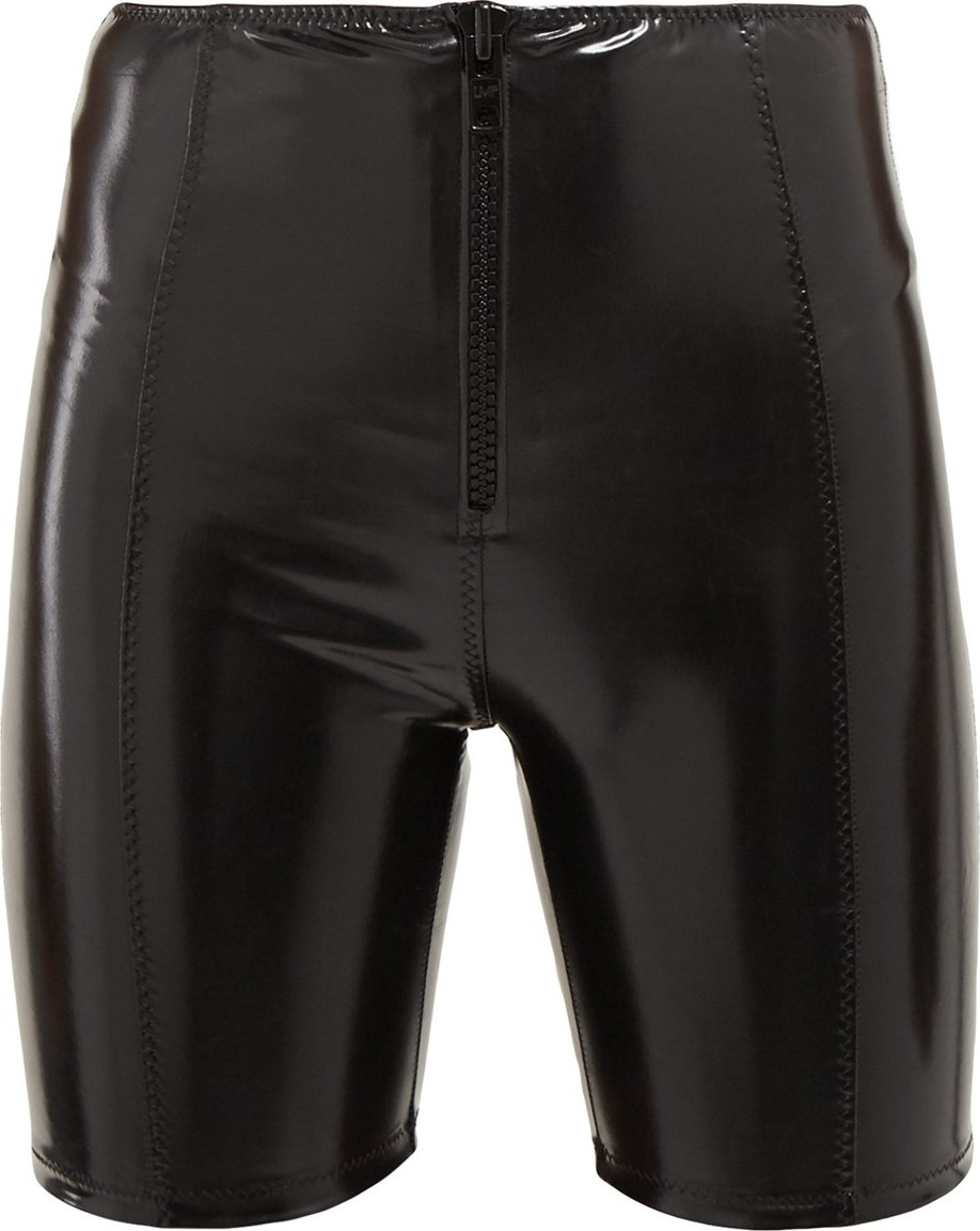 Lisa Marie Fernandez High-rise cycling PVC shorts