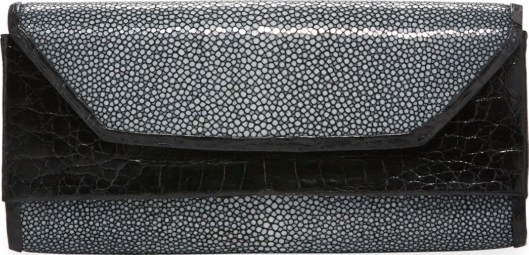 Nancy Gonzalez Crocodile Stingray Clutch Bag