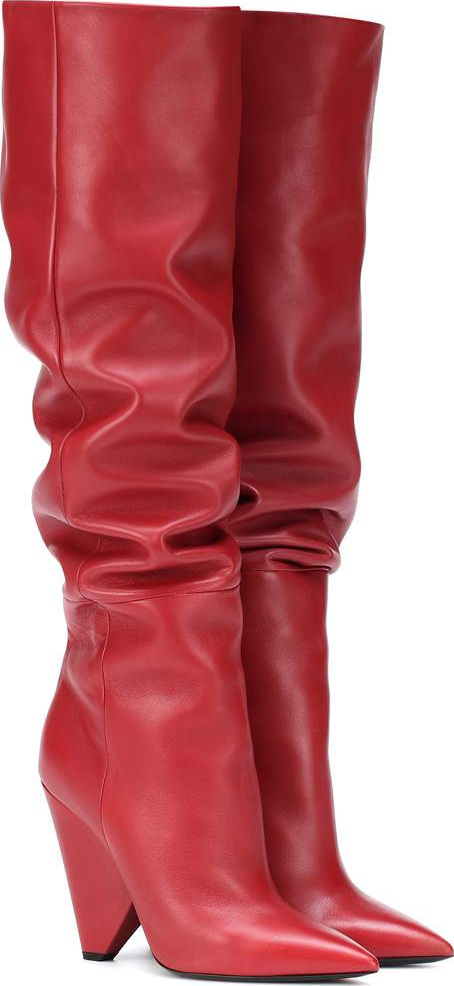 Saint Laurent Niki 105 leather boots