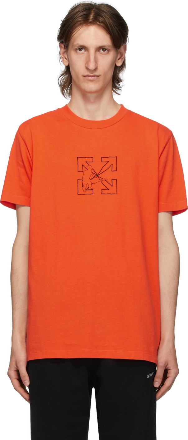 Off White Orange Workers T-Shirt
