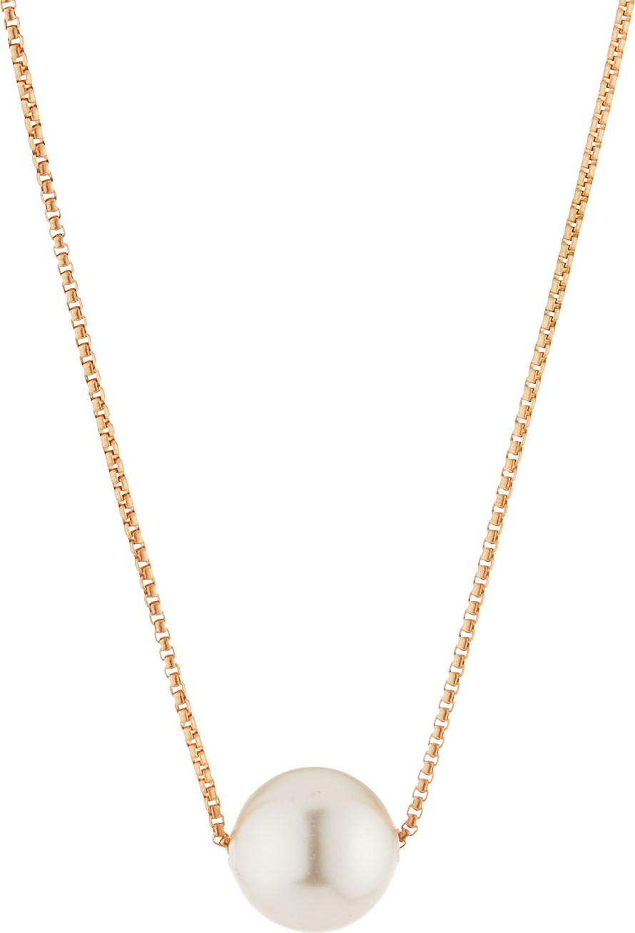 Alex and Ani Sea Sultry Pearly Adjustable Necklace, Rose Gold