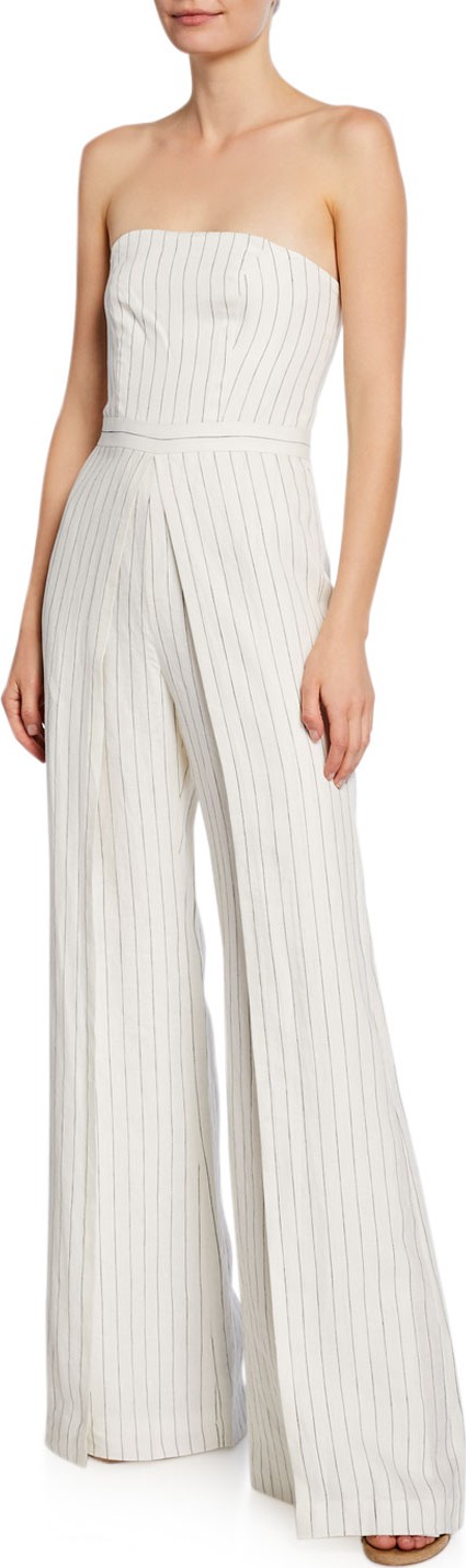 Alexis Charlize Strapless Pinstripe Jumpsuit