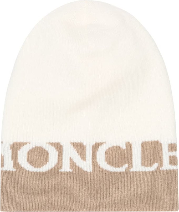 Moncler Logo wool and cashmere beanie