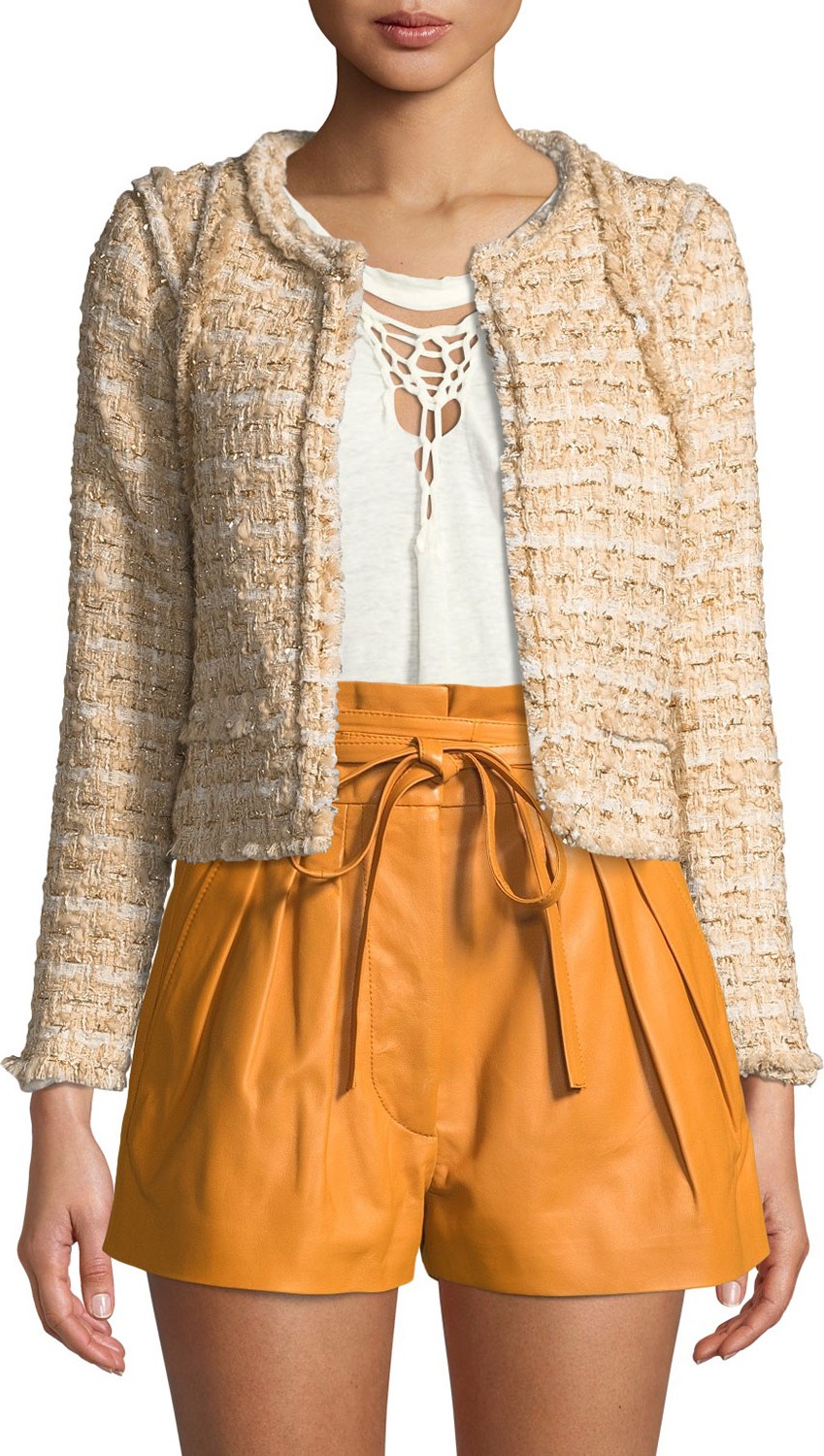 IRO Disco Knit Open-Front Jacket