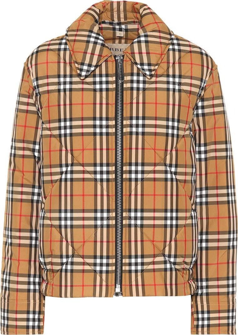 Burberry London England Quilted checked jacket