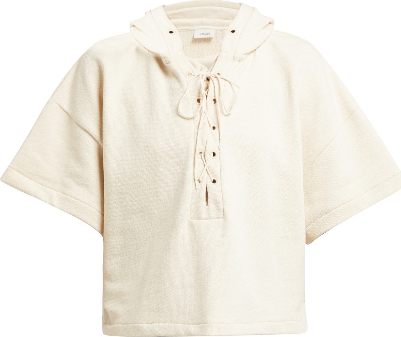 Lemaire Cropped short-sleeve cotton sweatshirt