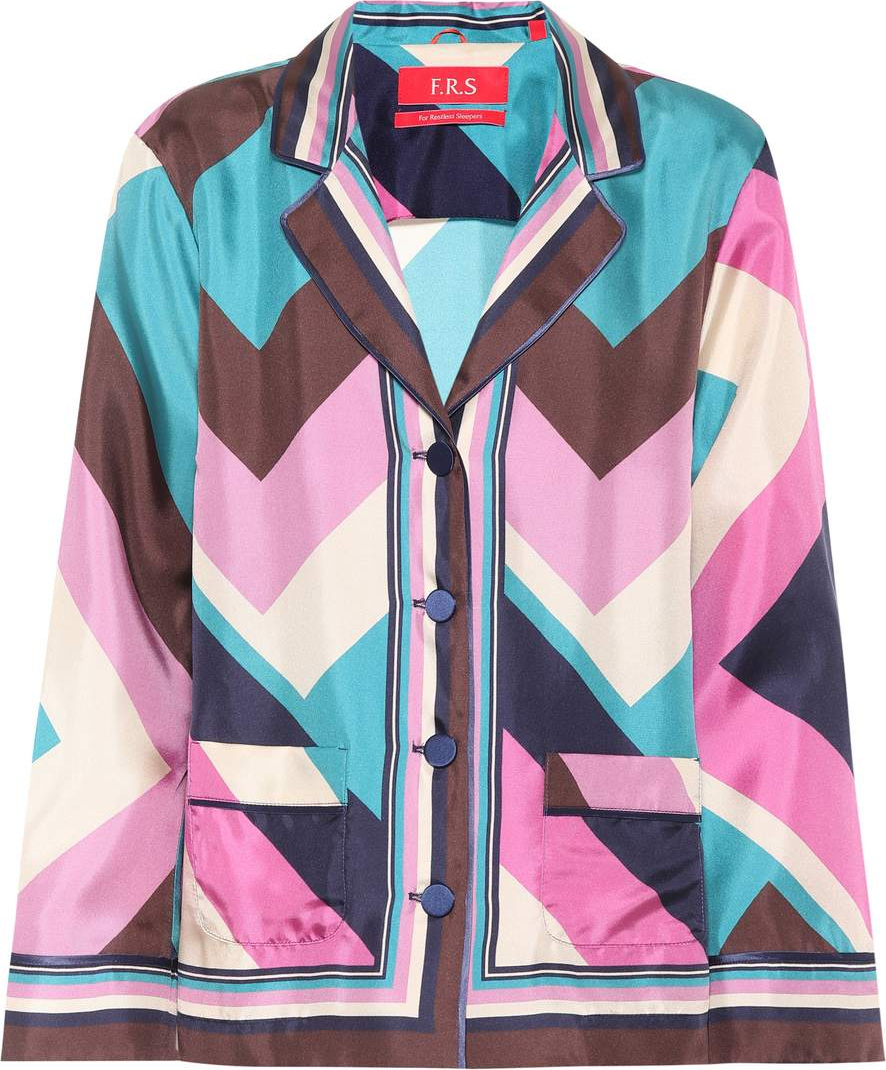 F.R.S For Restless Sleepers Printed silk shirt