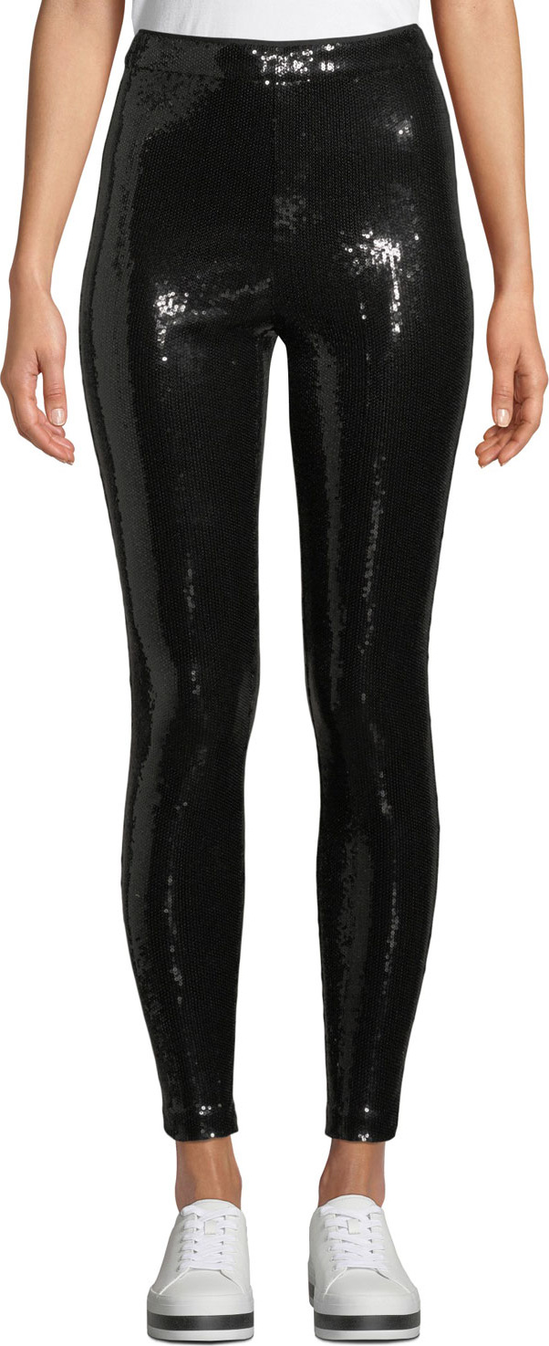 Alice + Olivia Zendaya Sequin Pull-Up Leggings