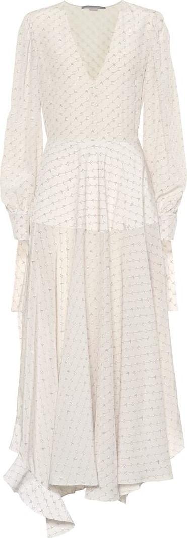 Stella McCartney Printed silk midi dress