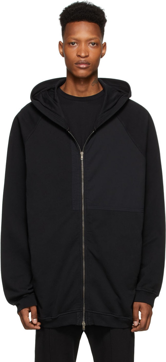 Haider Ackermann Black Patched Hoodie
