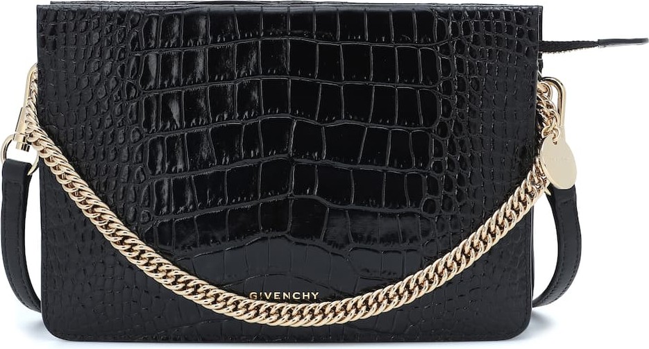 Givenchy Cross3 croc-effect leather crossbody bag