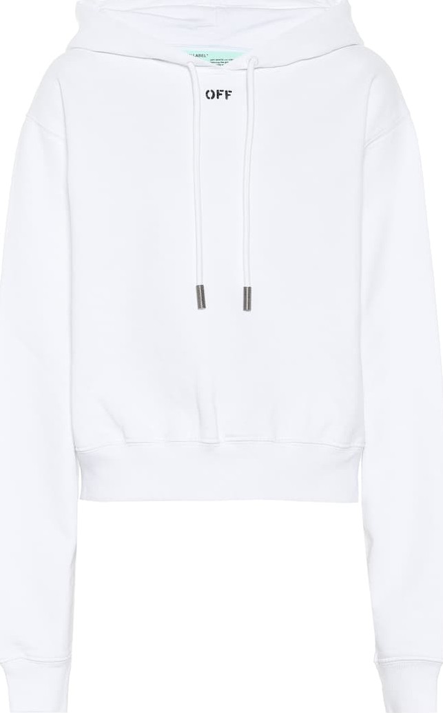 Off White Cotton hoodie