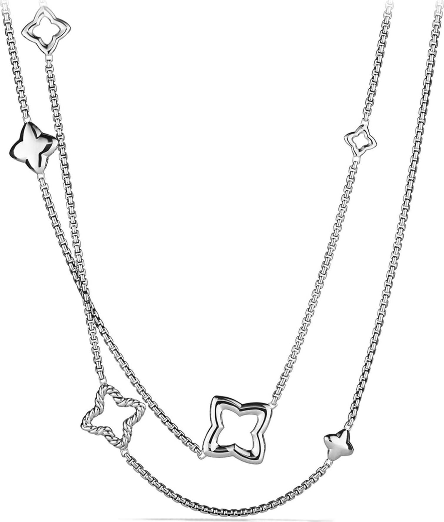 David Yurman 'Quatrefoil' Chain Necklace