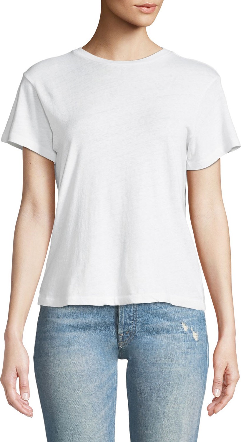 RE/DONE x Hanes Classic Crewneck Short-Sleeve Cotton Tee