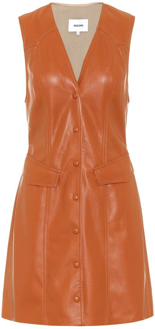 Nanushka Menphi faux-leather dress
