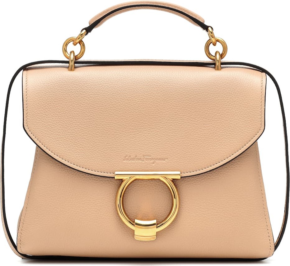 Salvatore Ferragamo Gancini Medium leather shoulder bag