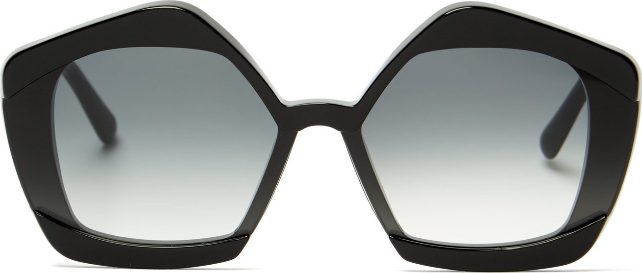 Marni Edge oversized acetate sunglasses