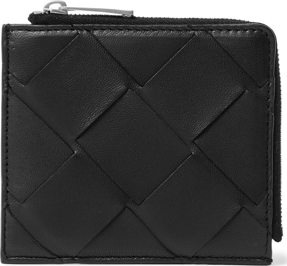 Bottega Veneta Intrecciato Leather Zip-Around Wallet