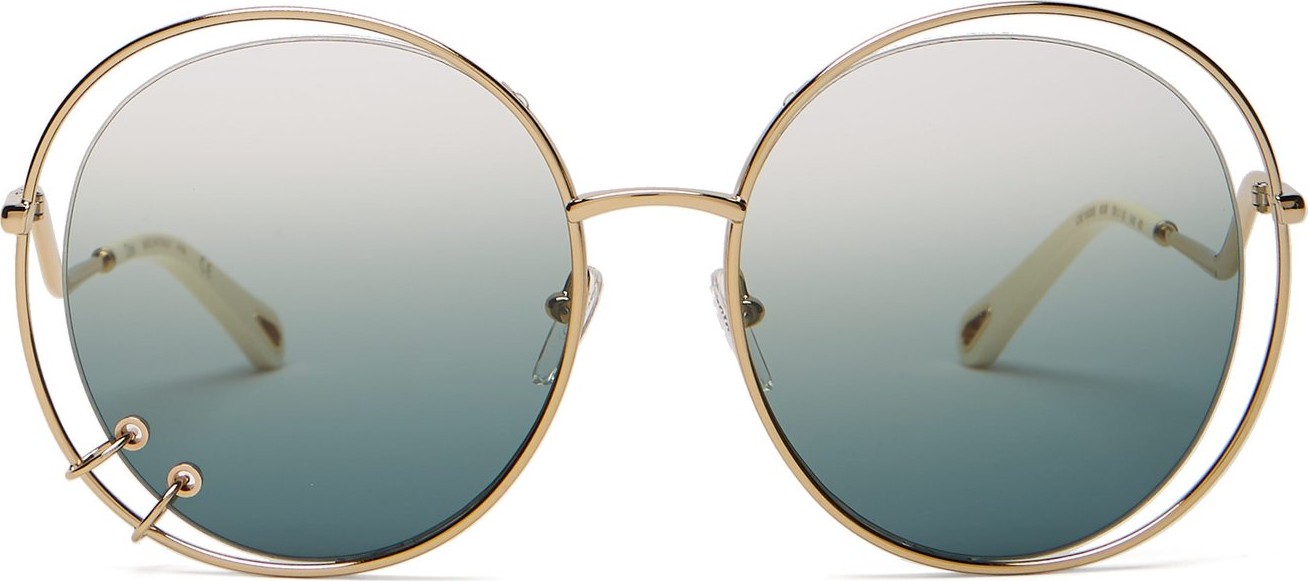 Chloe Carlina oversized round sunglasses