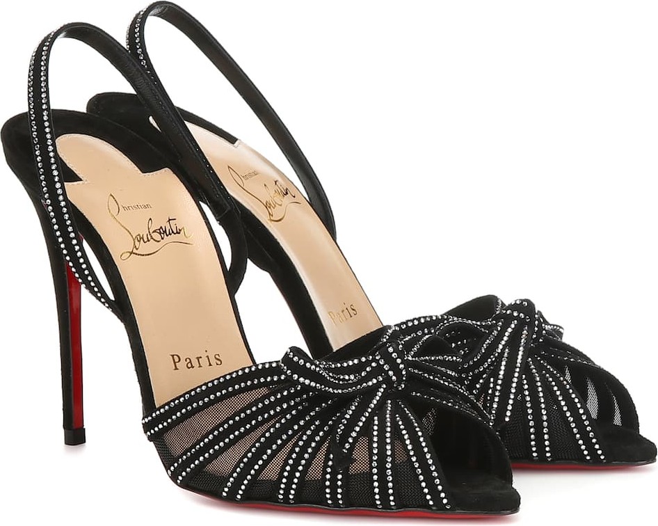 Christian Louboutin Araborda 100 suede sandals