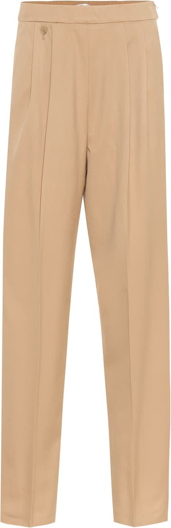 Agnona High-rise wool and cashmere pants