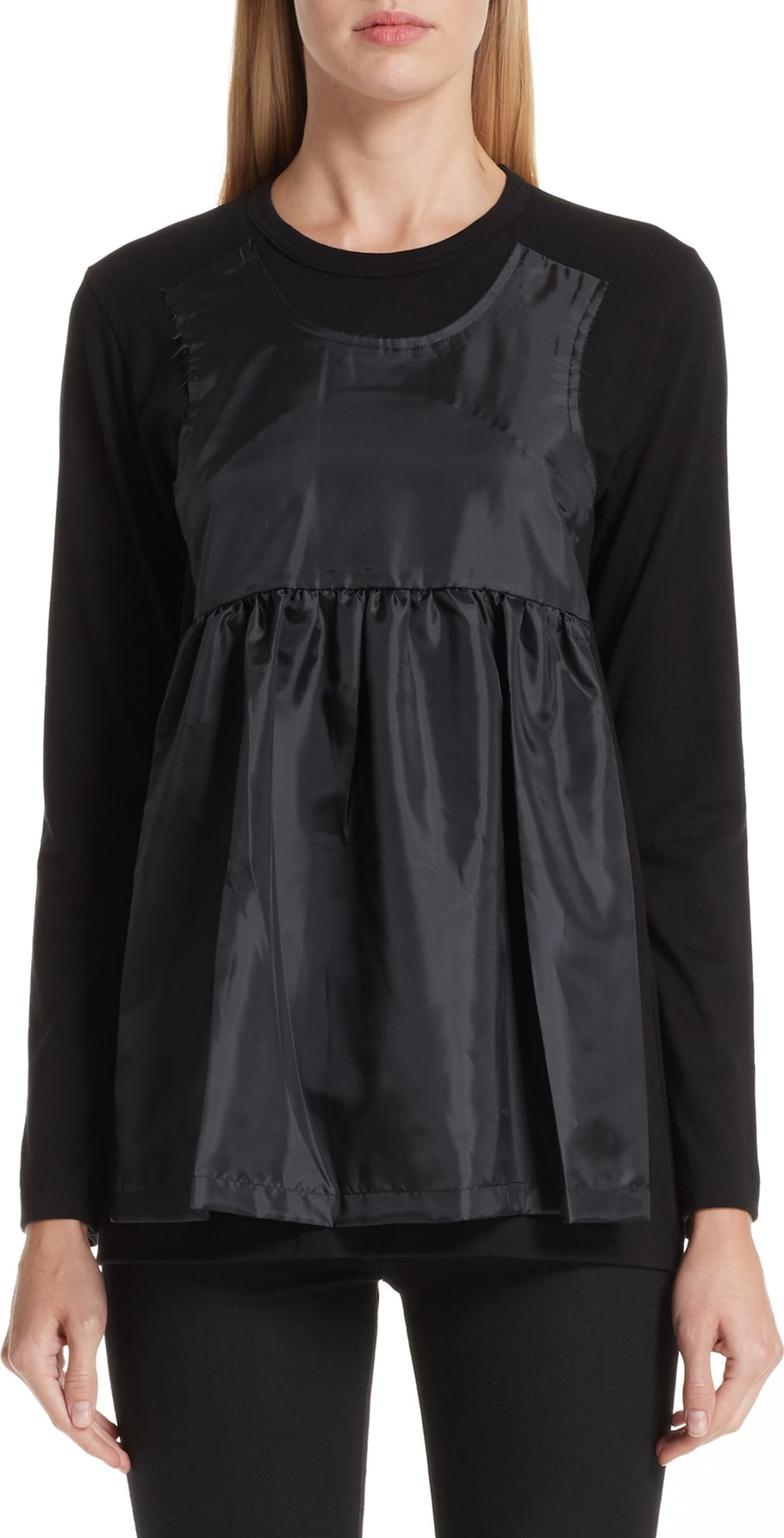 Comme Des Garcons Taffeta Layered Top