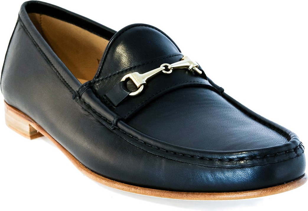 Romero + McPaul Men's Amalfi Nero Horsebit Loafers