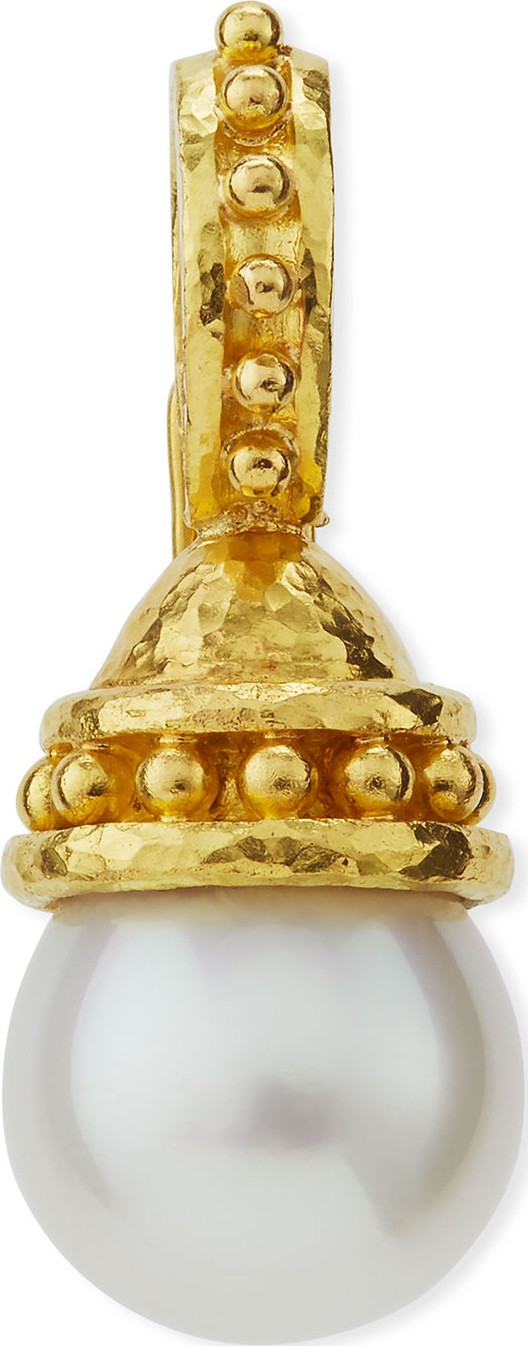 Elizabeth Locke Granulated 14mm South Sea Pearl Pendant