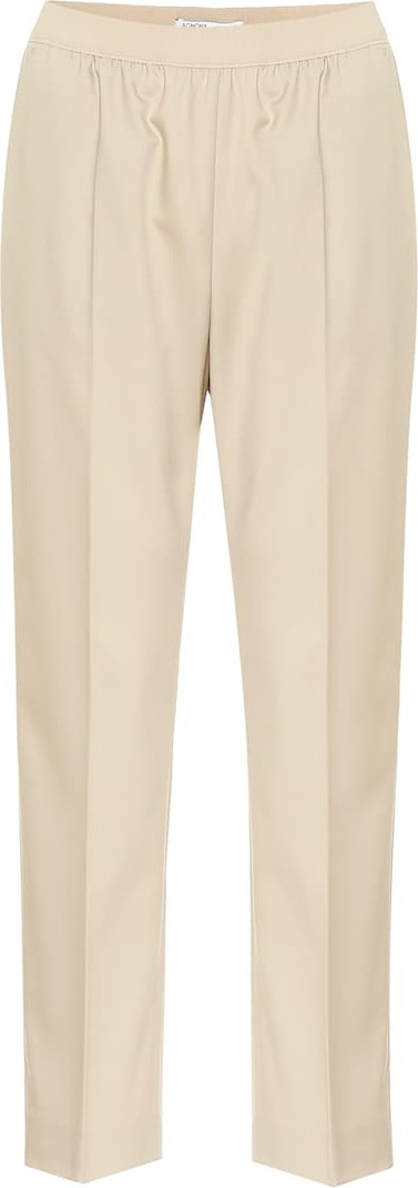 Agnona High-rise straight wool pants
