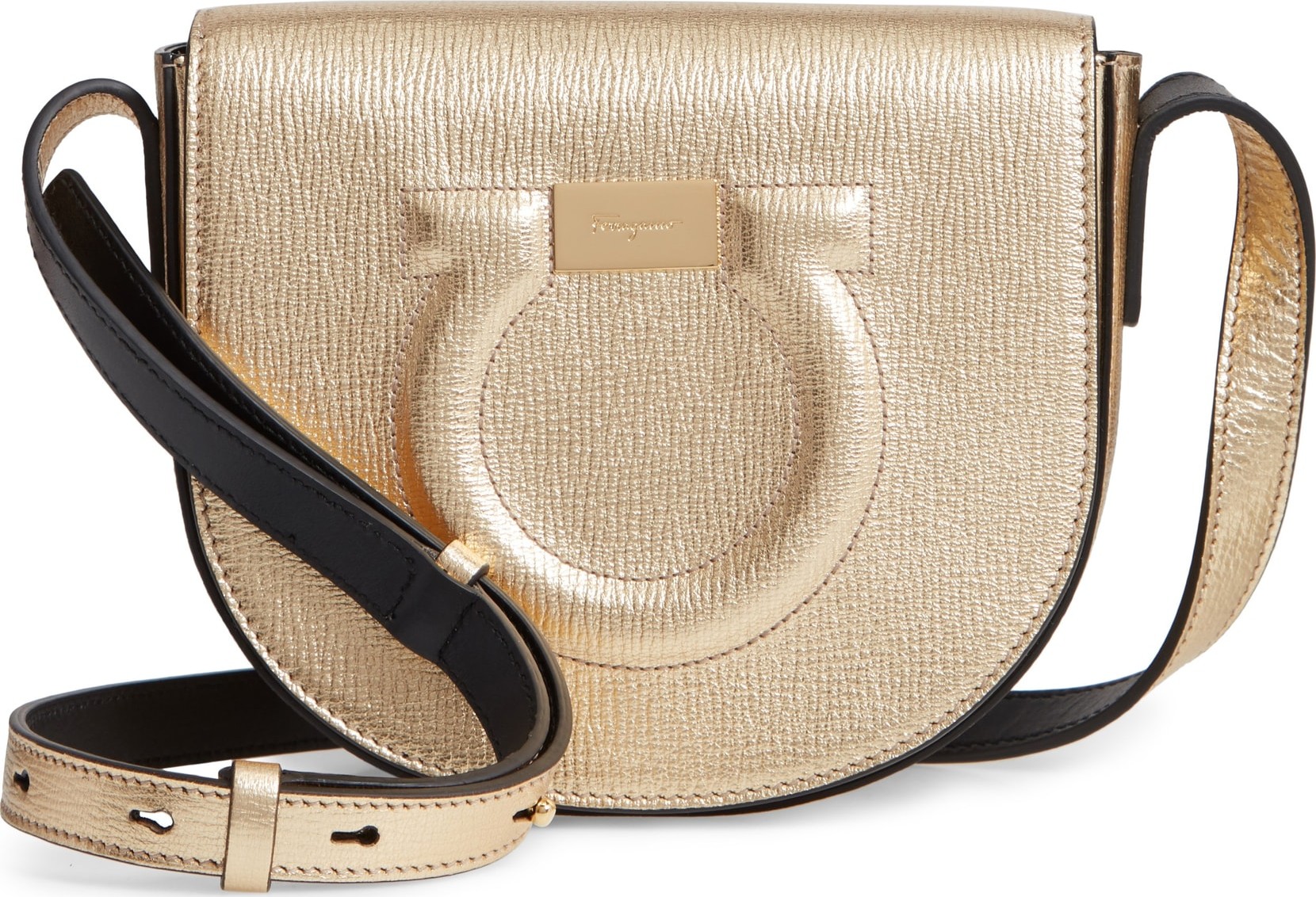 Salvatore Ferragamo Quilted Gancio Crossbody Bag