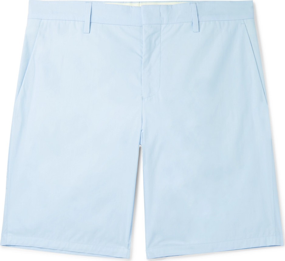 Paul Smith Slim-Fit Tapered Cotton and Ramie-Blend Shorts