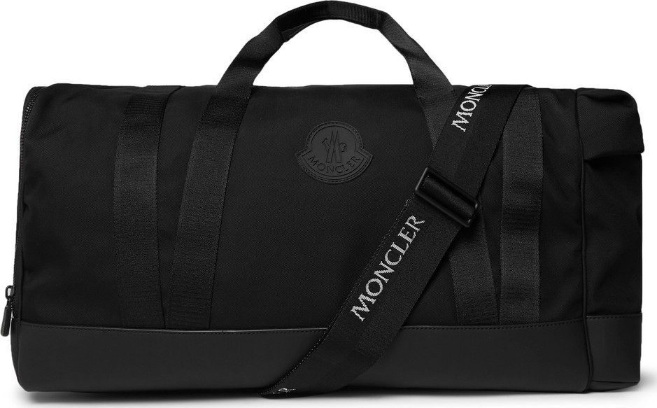 Moncler Leather-Trimmed Nylon Holdall