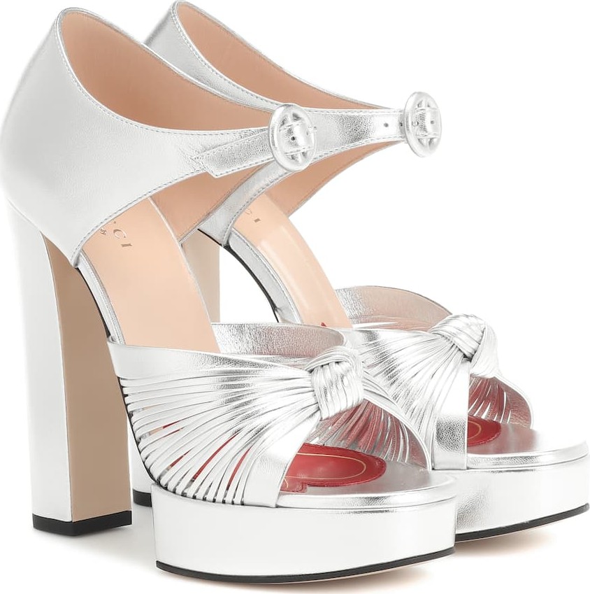 Gucci Crawford platform leather sandals