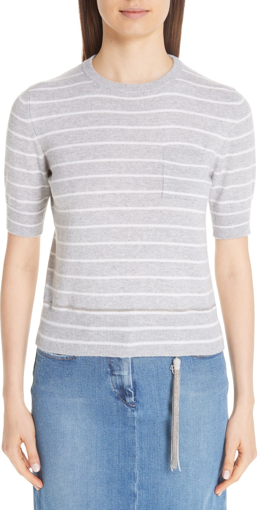 Fabiana Filippi Stripe Cashmere Sweater