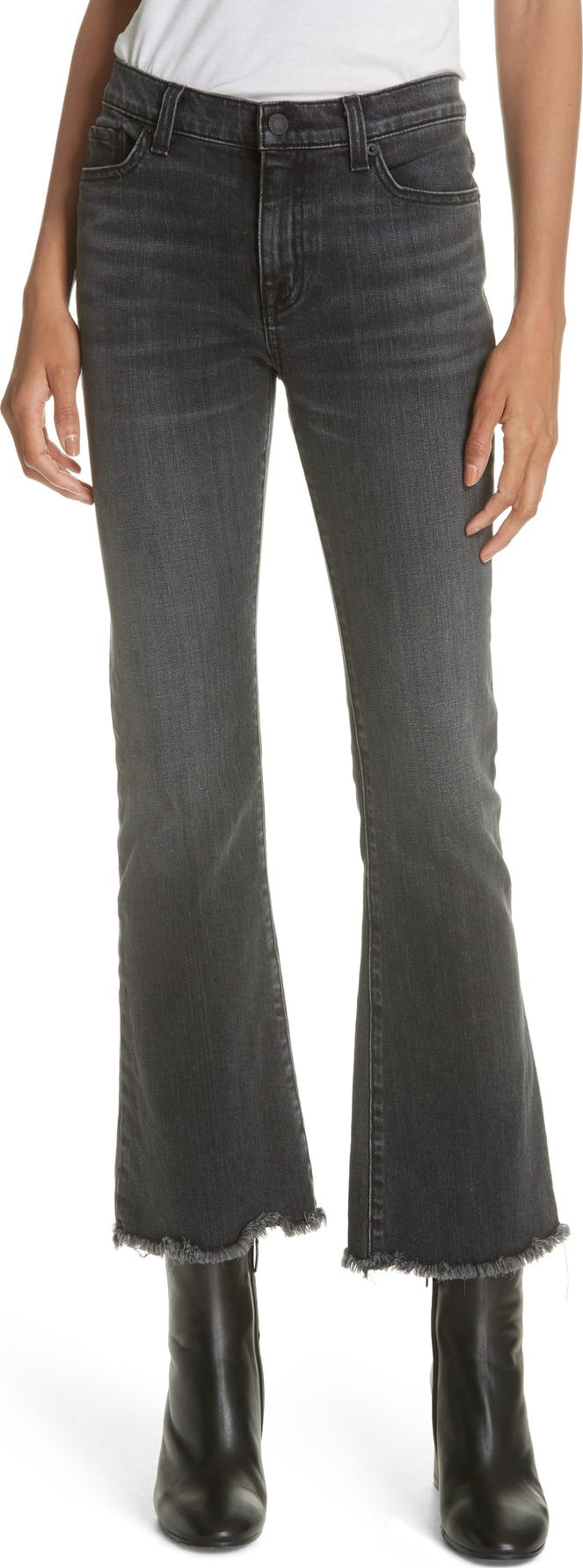 Nili Lotan Vianca Crop Flare Jeans