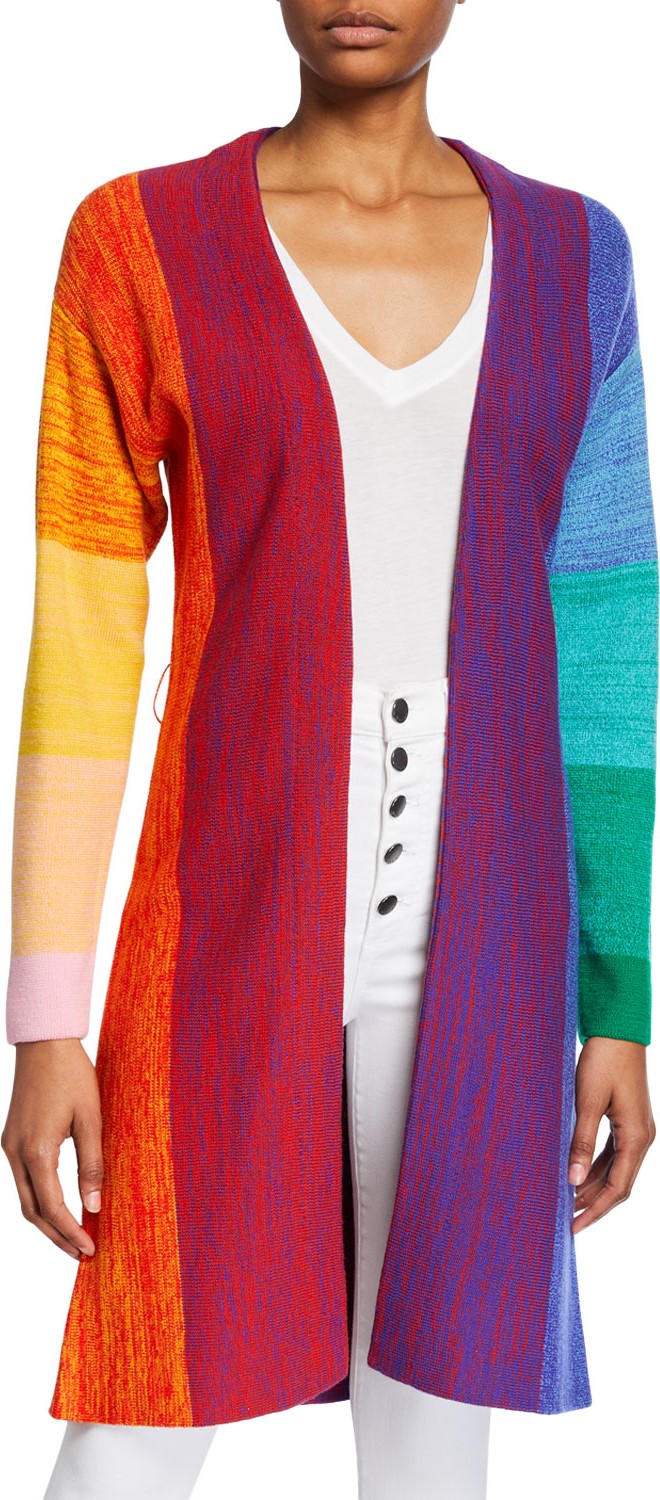 Alice + Olivia Marketta Belted Long Cardigan