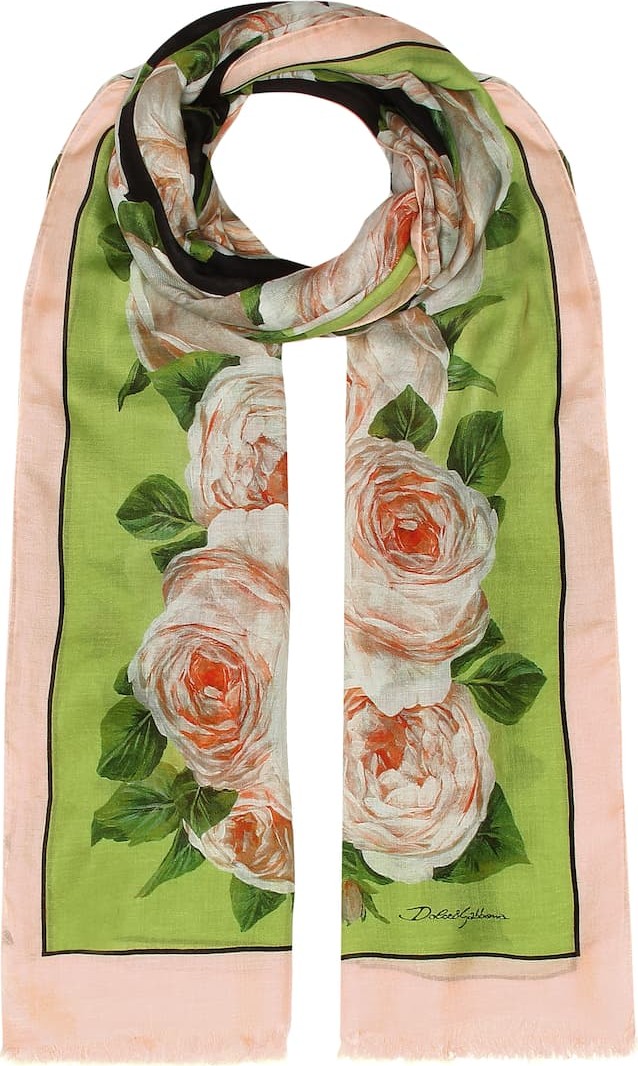 Dolce & Gabbana Printed modal and cashmere scarf