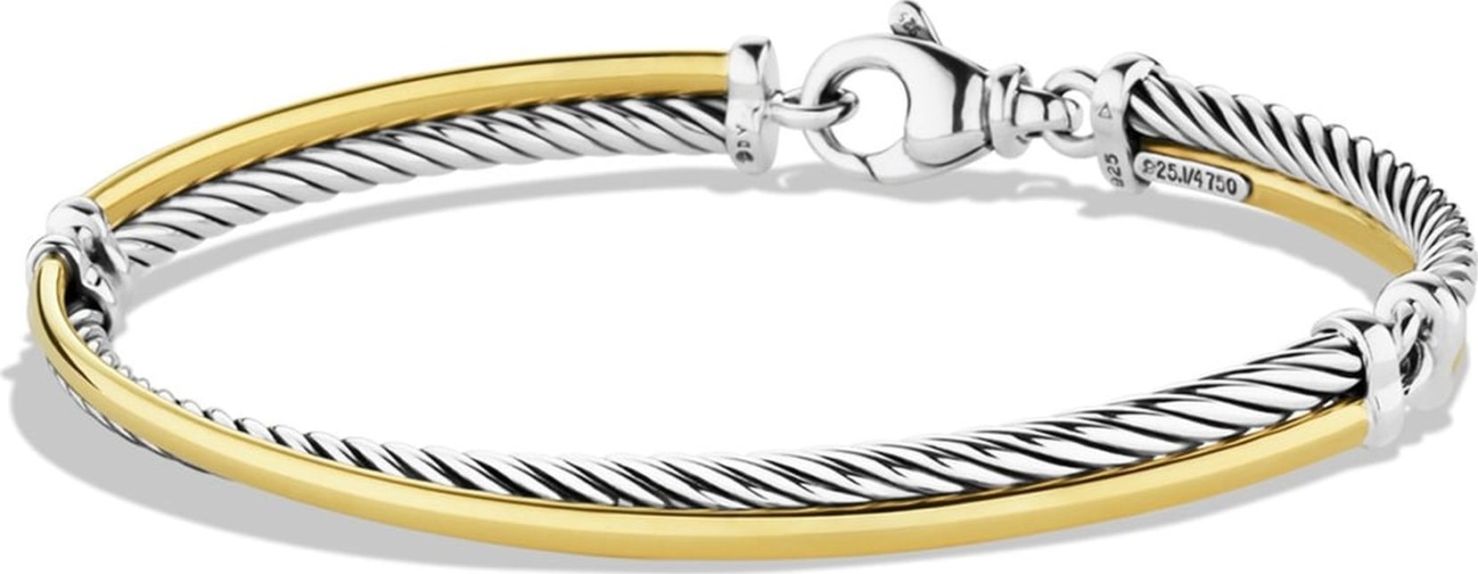 David Yurman 'Crossover' Bracelet with Gold