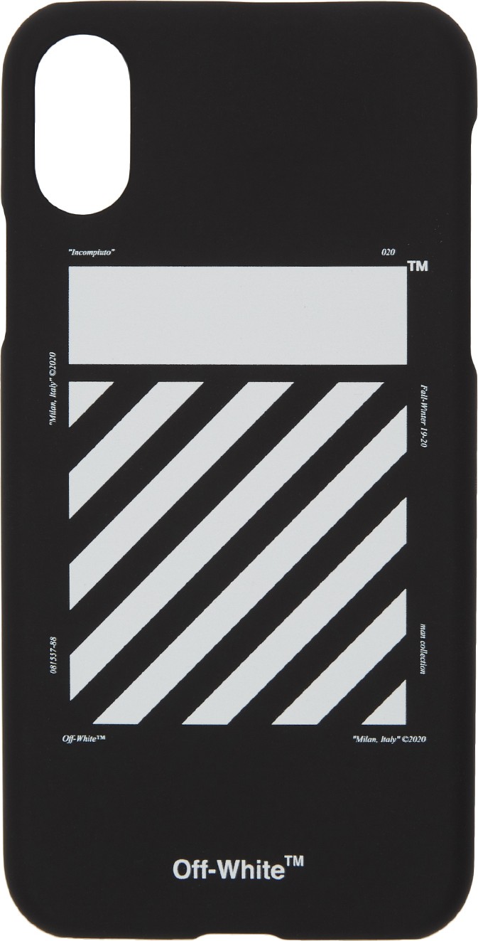 Off White Black & White Diagonal iPhone X Case