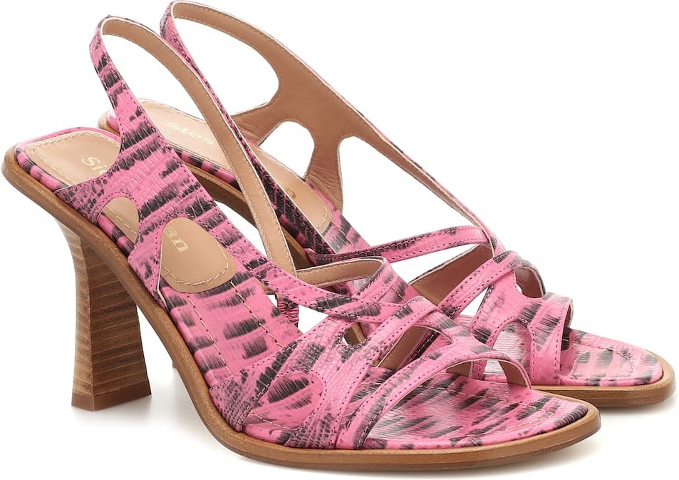Sies Marjan Maya lizard-effect leather sandals
