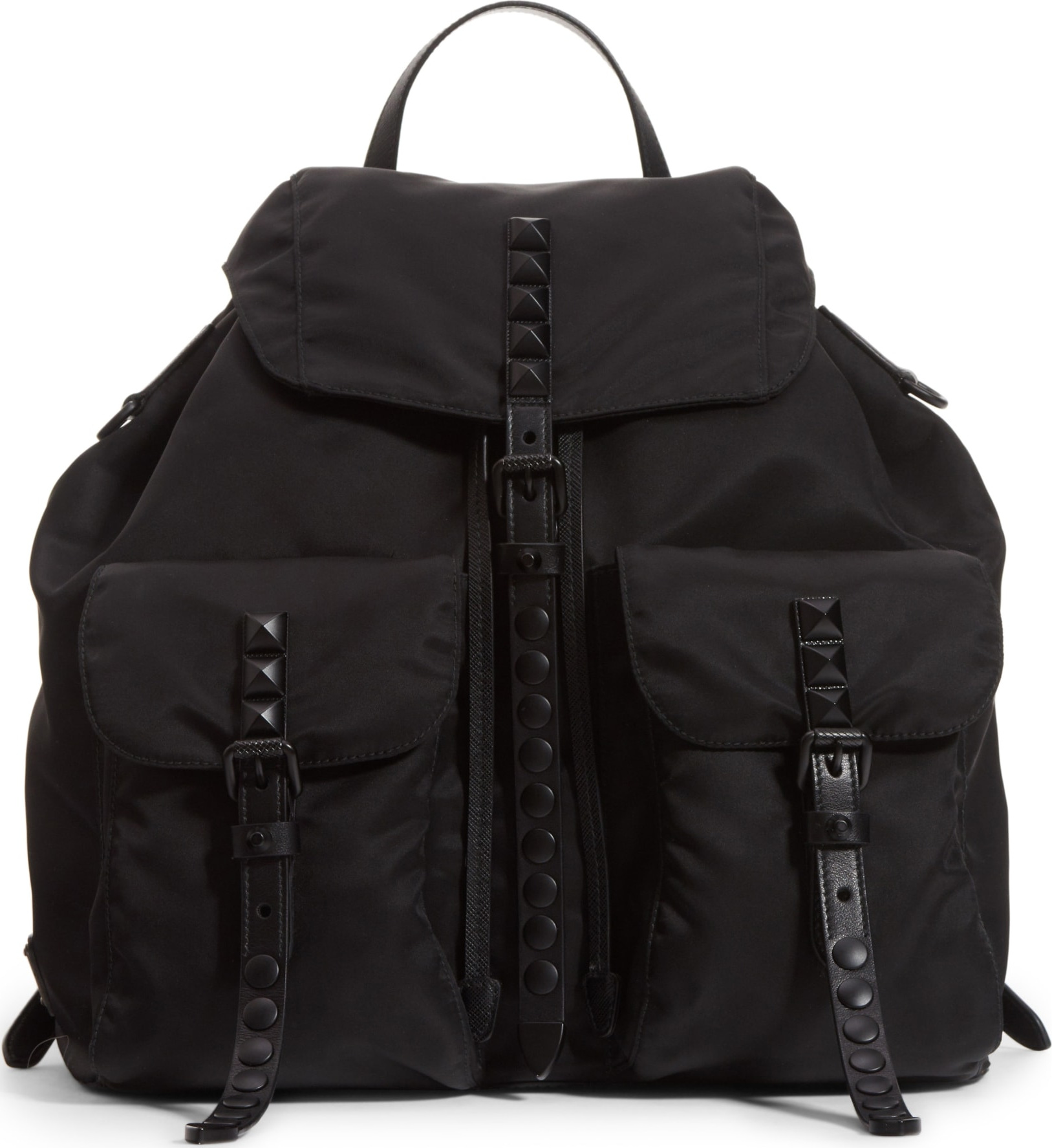 Prada Studded Nylon Backpack