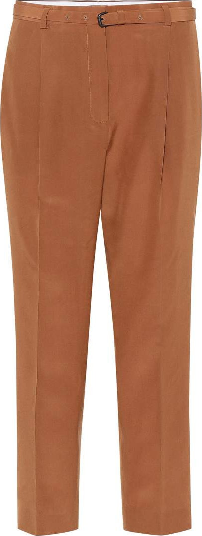 Bottega Veneta Belted silk pants